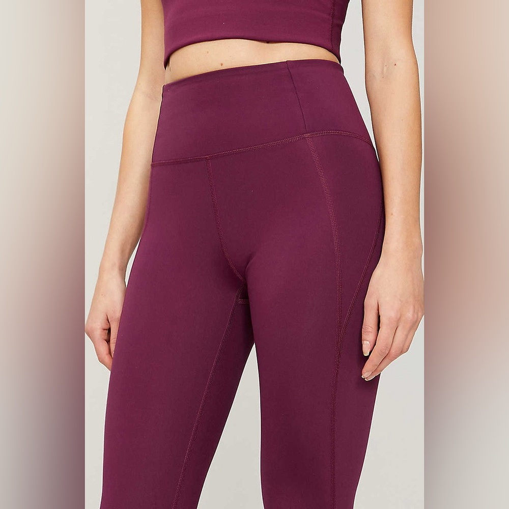 Girlfriend Collective Compressive High-Rise Leggings (Plum)